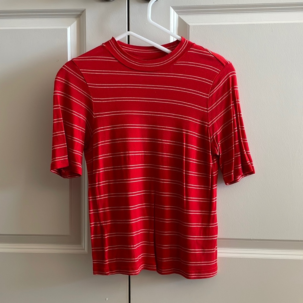 Red & Other Stories mockneck top